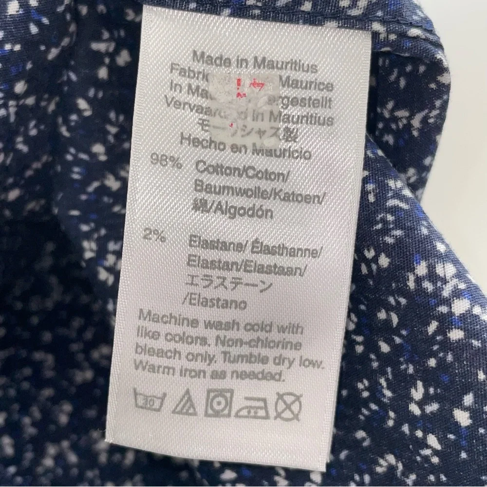 J. Crew Mercantile Flex Short-Sleeve Printed Casual Button Down Shirt Medium